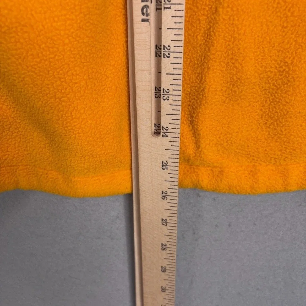 Columbia Fleece Jacket Womens Small Orange Colorblock Full Zip Outdoor Gorpcore